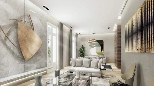Luxurious apartments with terrace in palace building Luxurious apartments with terrace in palace building